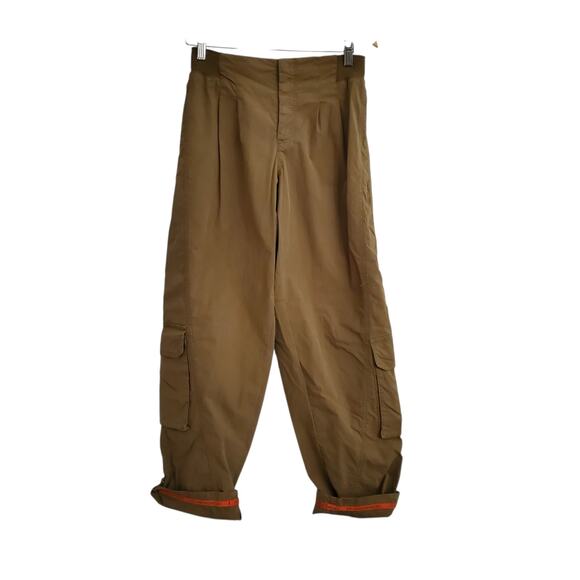 Free People Pants - Free People Movement Pants Womens Small Khaki Mesmerize Me Pant Cargo